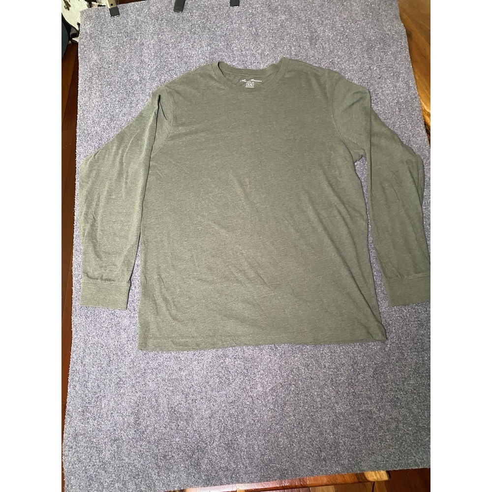 Eddie Bauer Men's Long Sleeve Crewneck T-Shirt Size XL Green